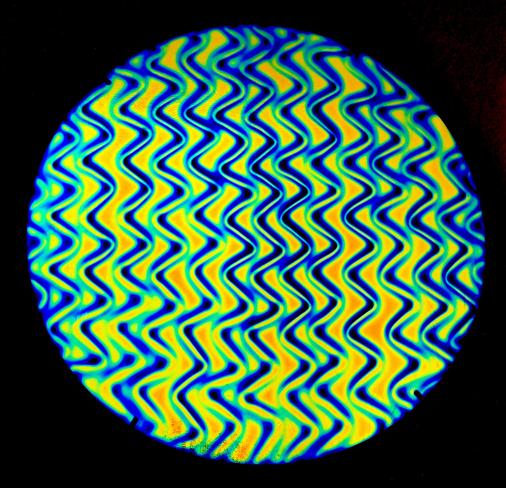 CBS Dichroic Twizzle Cyan Copper vetro dicroico ciano rame