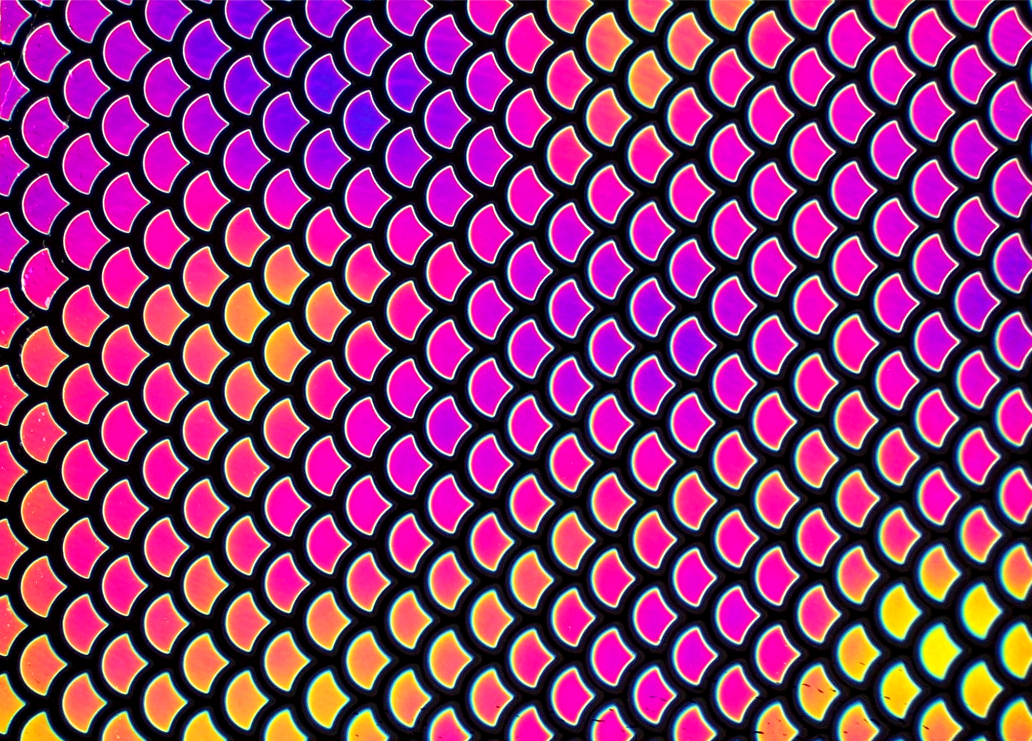 Cbs Dichroic Borderline Scale Green Magenta Blue vetro quarto foglio