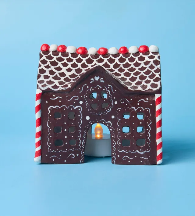 Pott'd Projects Gingerbread Tealight House kit casetta