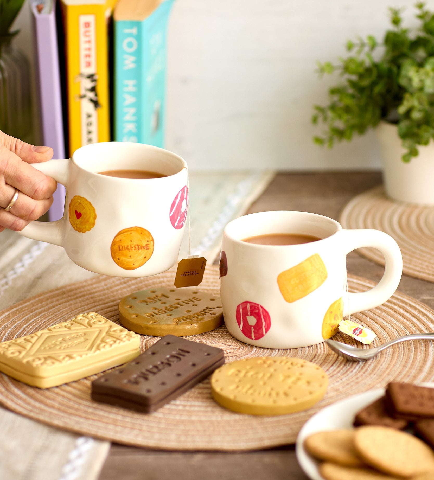 Pott'd Bundles Kit Ceramica Sottobicchieri Biscotto e Tazze