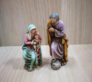 Landi 1153-54 Natività presepe resina 11 cm