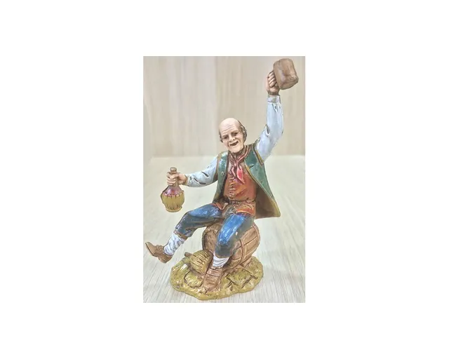 Montanini Landi 1070 Bevitore 10 cm statuina resina