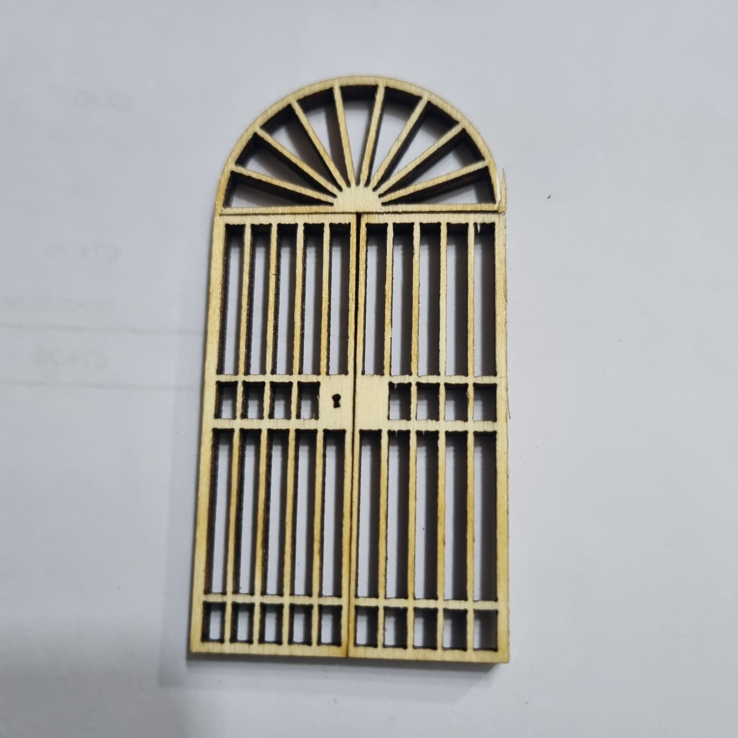 Minuterie PT1 portone in legno miniatura presepe