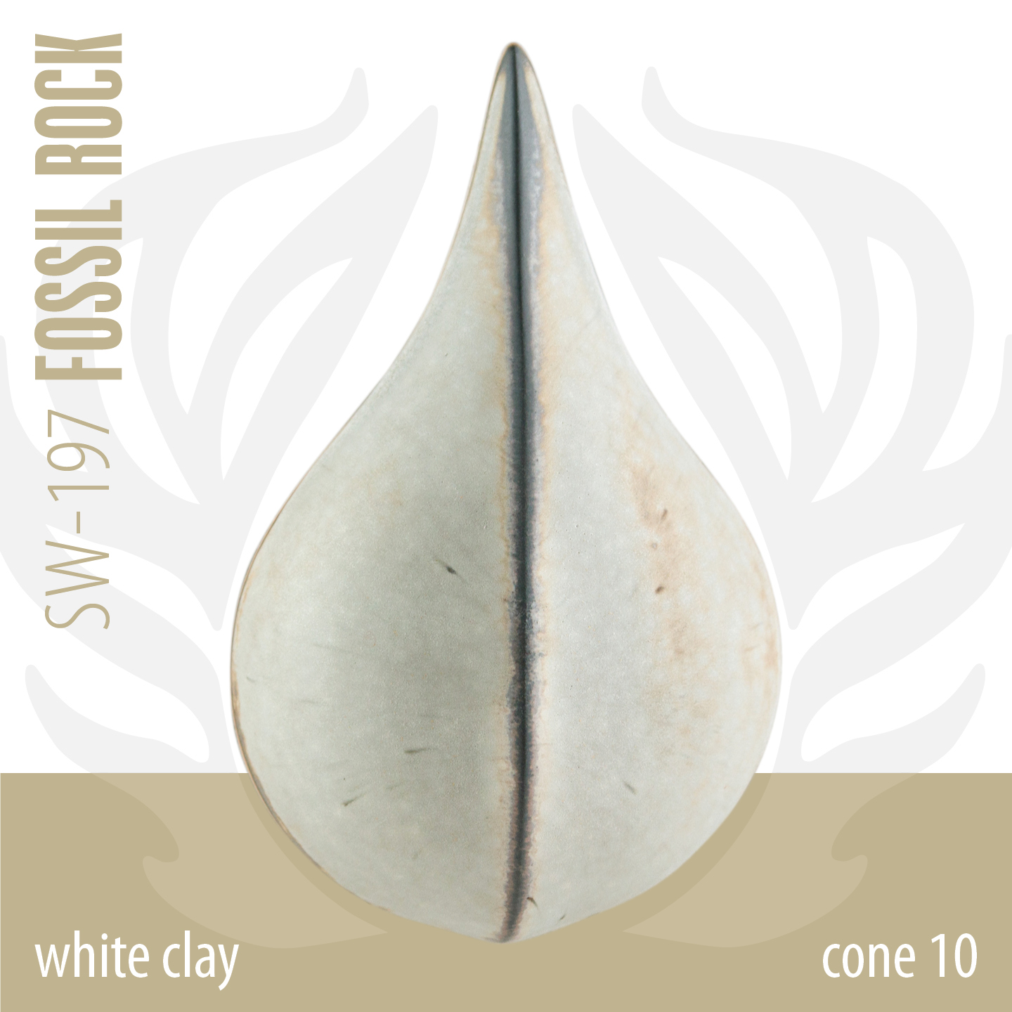 Mayco Foundations Fossil Rock smalto ceramica beige opaco