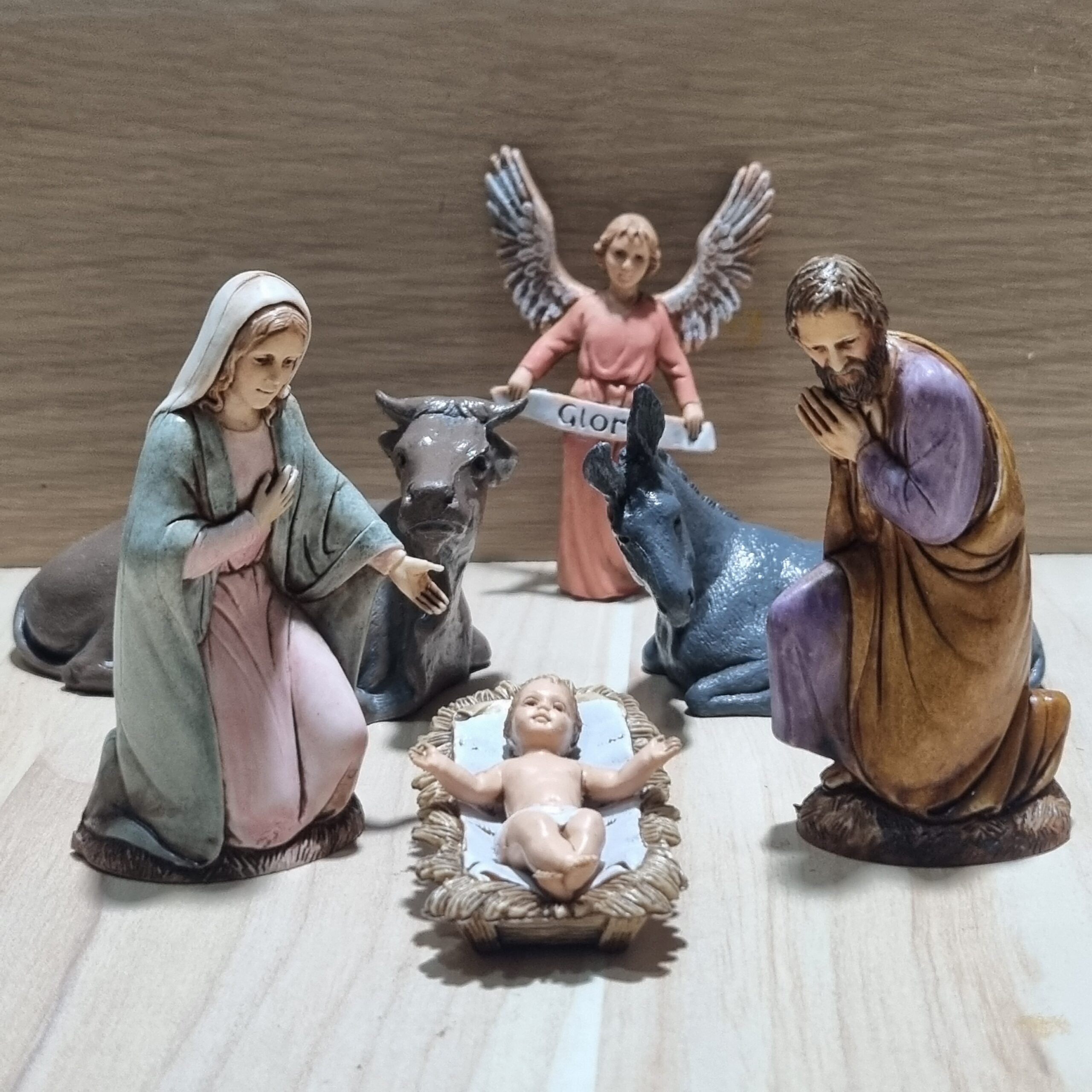 Ditta Montanini Landi natività presepe cm 10 6 pezzi