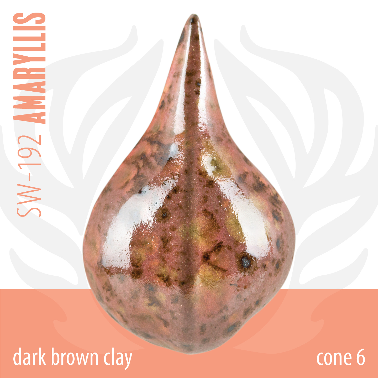 Mayco Foundations Amaryllis smalto cristalli ceramica rosso