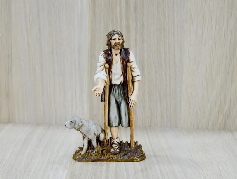 Ditta Montanini Pastori Landi 1262-02 pastore con cane 12 cm
