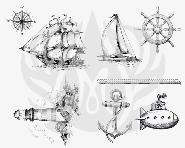 Mayco Silkscreen Nautical stencil serigrafia nautica
