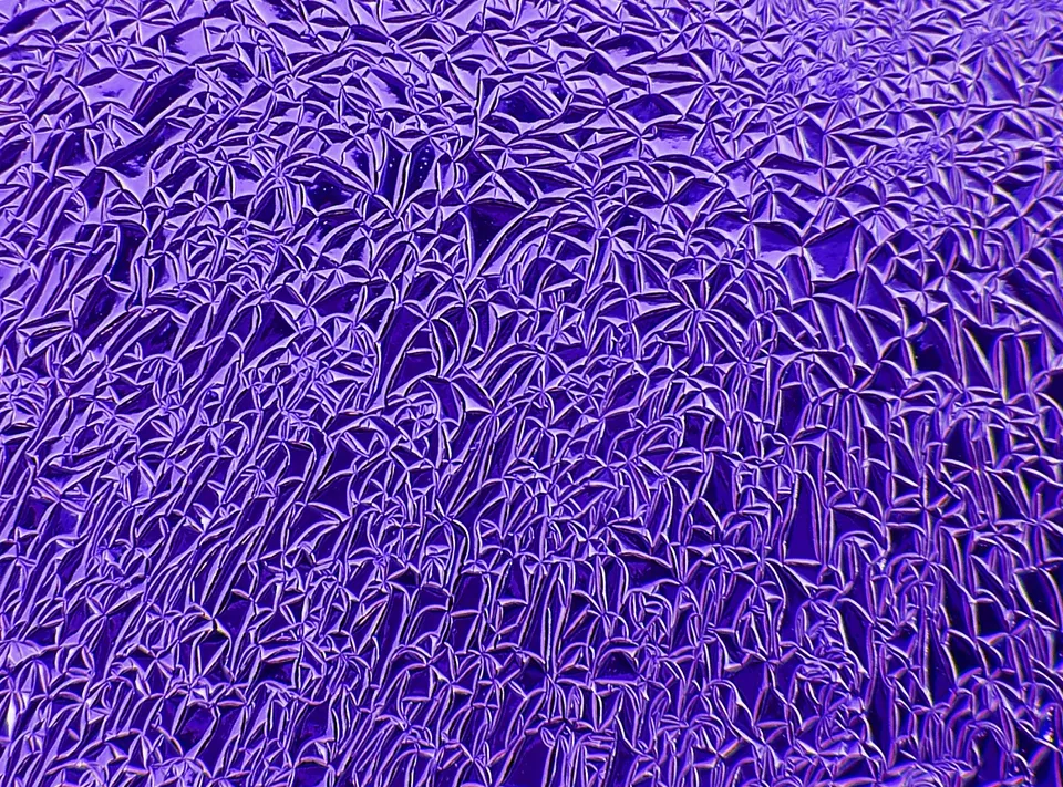 Cbs Dichroic Crinklized Violet vetro dicroico tondo 19 pollici