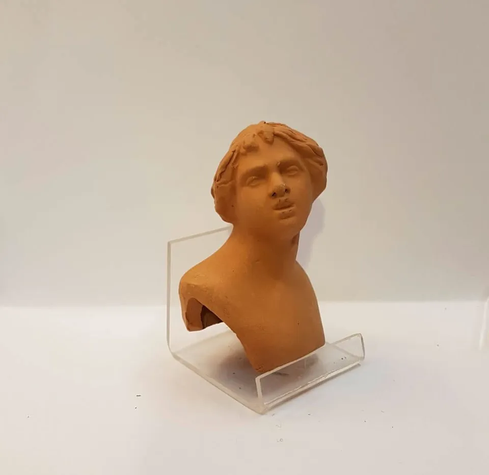 Montanini TC9 Testa Terracotta Presepe con Mani e Piedi Artigianale