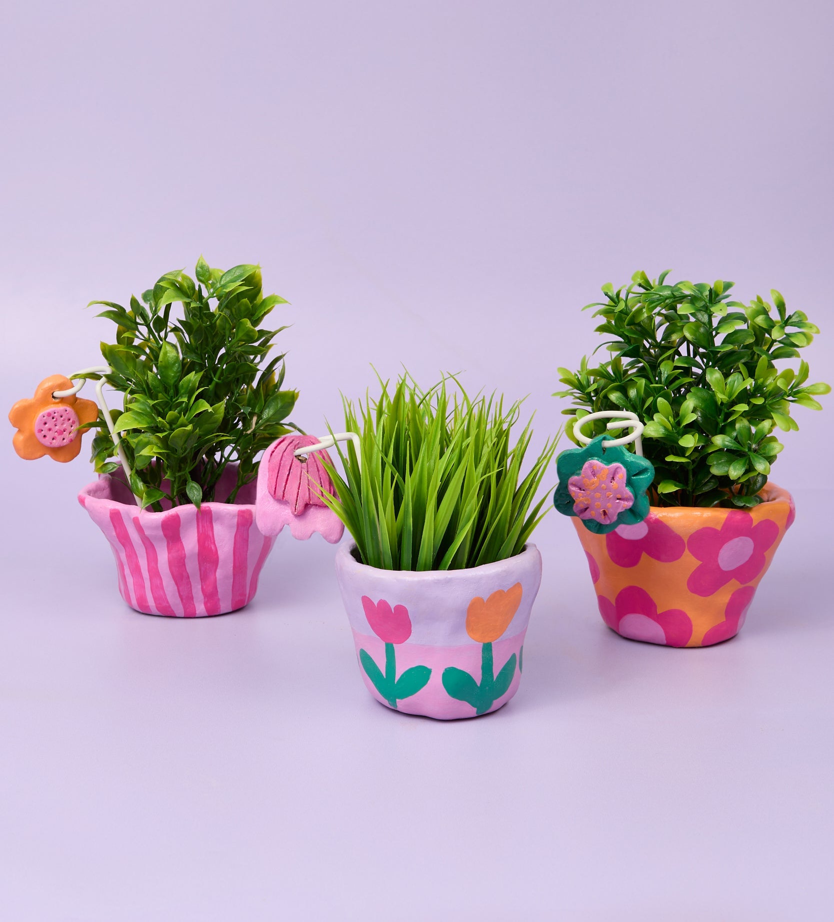 Pott'd Projects Piccoli Fiori kit ceramica charms floreali
