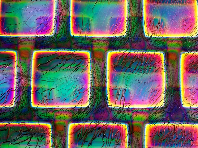 CBS Dichroic Crinklized Boxes 2 vetro dicroico tondo 19"