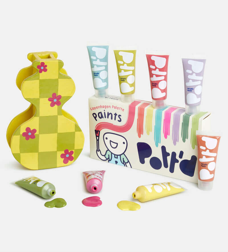 Pott'd Extras Pottery Paints set colori ceramica pastello