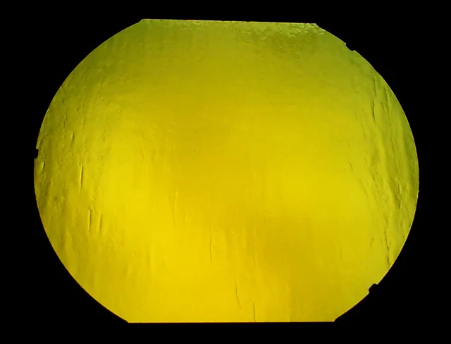 Cbs Dichroic Blue Gold vetro tondo 19" blu oro