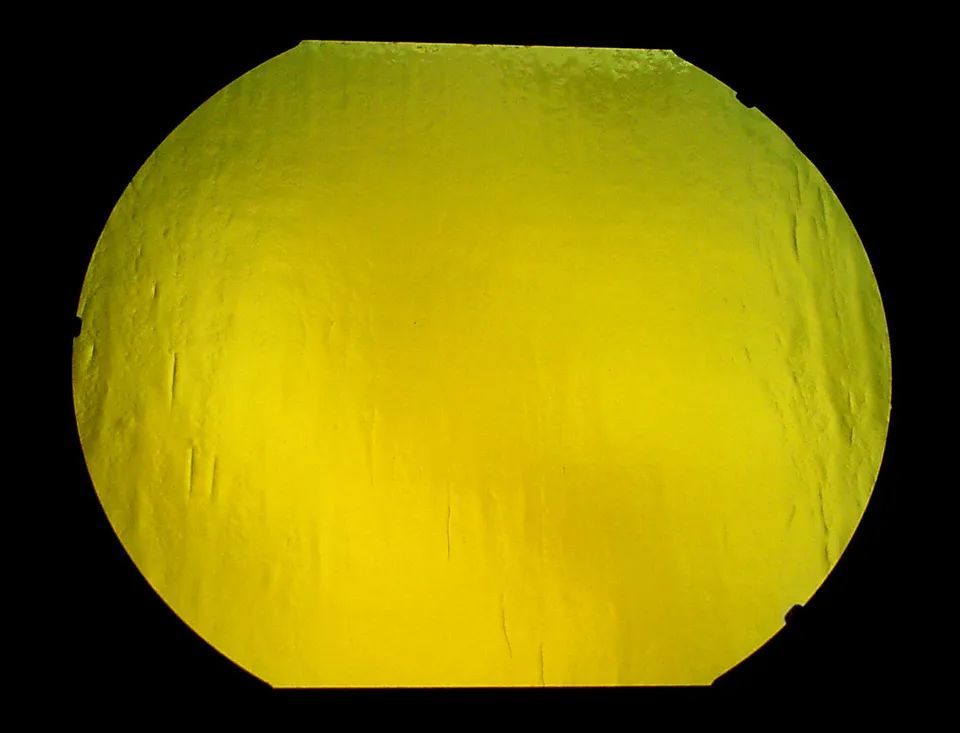 Cbs Dichroic Blue Gold vetro tondo 19" blu oro