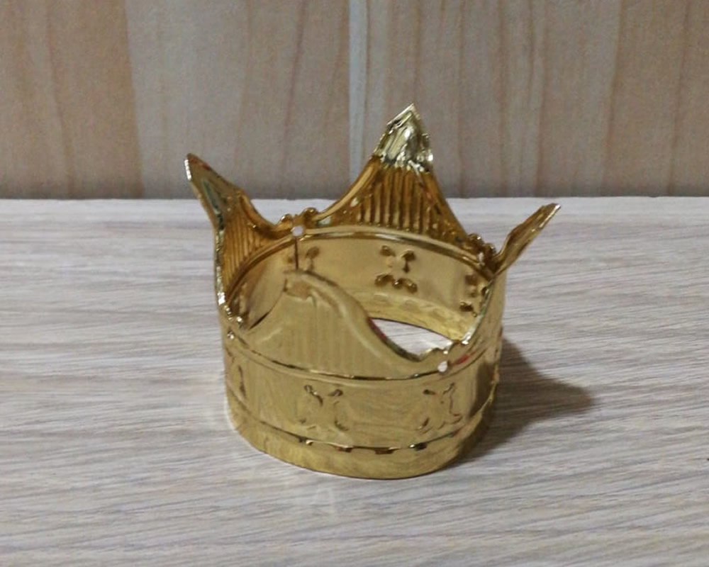 Ditta Montanini SA27 corona oro 3x3,5 cm aureola presepe