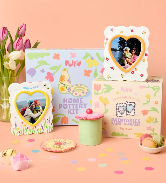 Pott'd Bundles Clay & Frame Bundle Kit Ceramica con Cornice