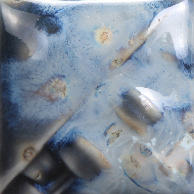 Mayco Foundations Galaxy smalto gres stoneware nero cristalli