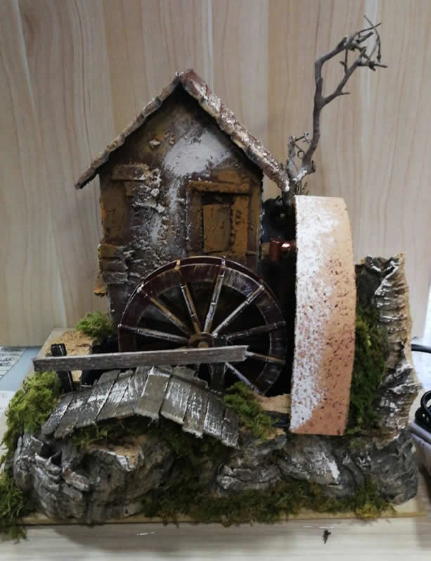 Ditta Montanini 11218 Mulino acqua accessorio presepe 25x24x24 cm