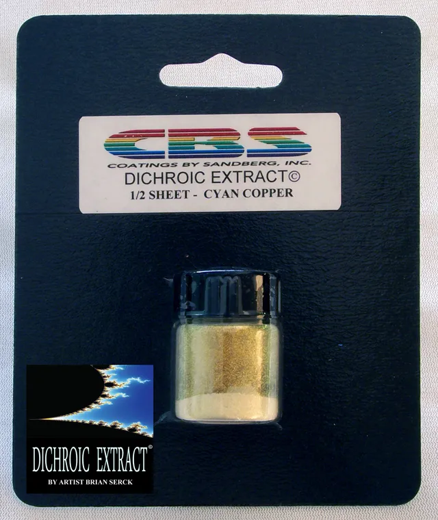 CBS Cyan Copper Dichroic Extract mezzo foglio soffiatura
