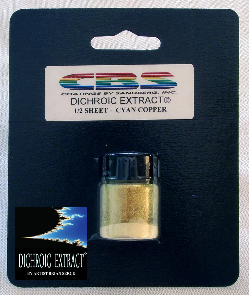 CBS Cyan Copper Dichroic Extract mezzo foglio soffiatura
