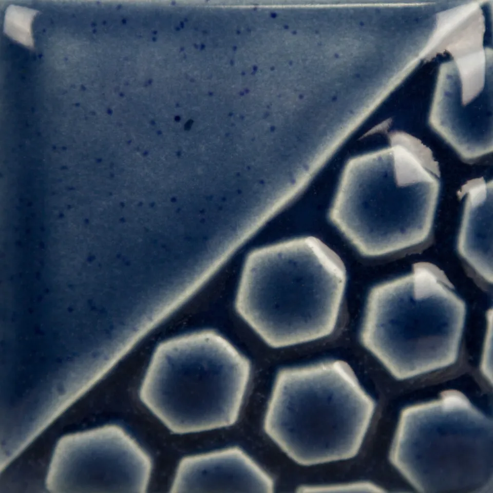 Mayco Elements Denim Blue smalto ceramica blu lucido