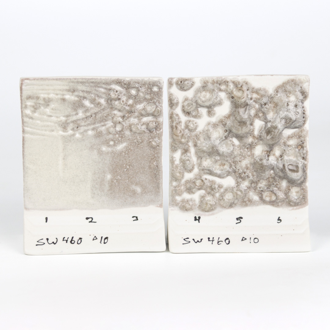 Mayco Ritual White Moon Rocks smalto ceramica texture