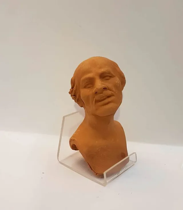 Teste di Terracotta TC18 testa presepe con mani e piedi