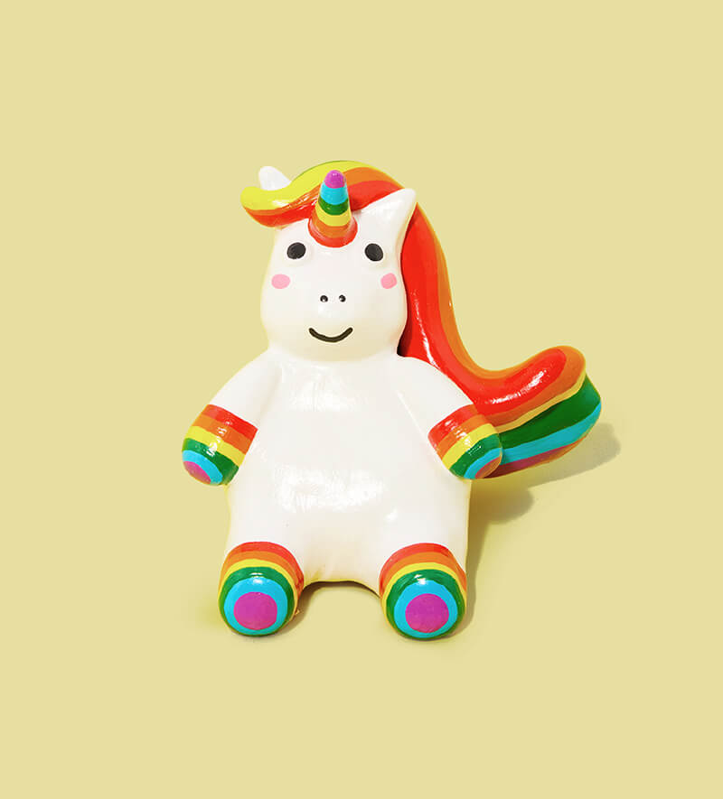 Pott'd Projects Over The Rainbow Kit Unicorno Ceramica