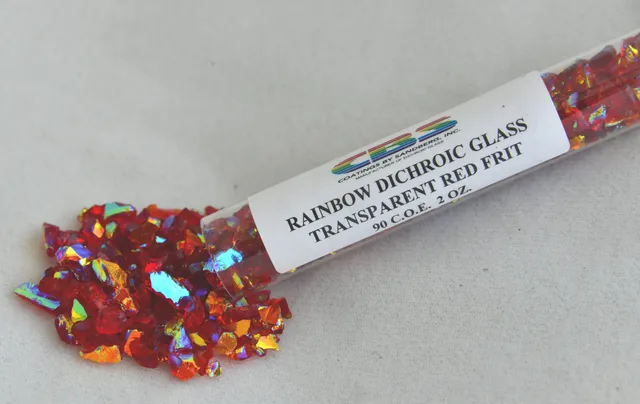 Cbs Frit rossa dicroica Rainbow vetro fusione grossa