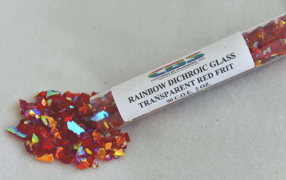 Cbs Frit rossa dicroica Rainbow vetro fusione grossa