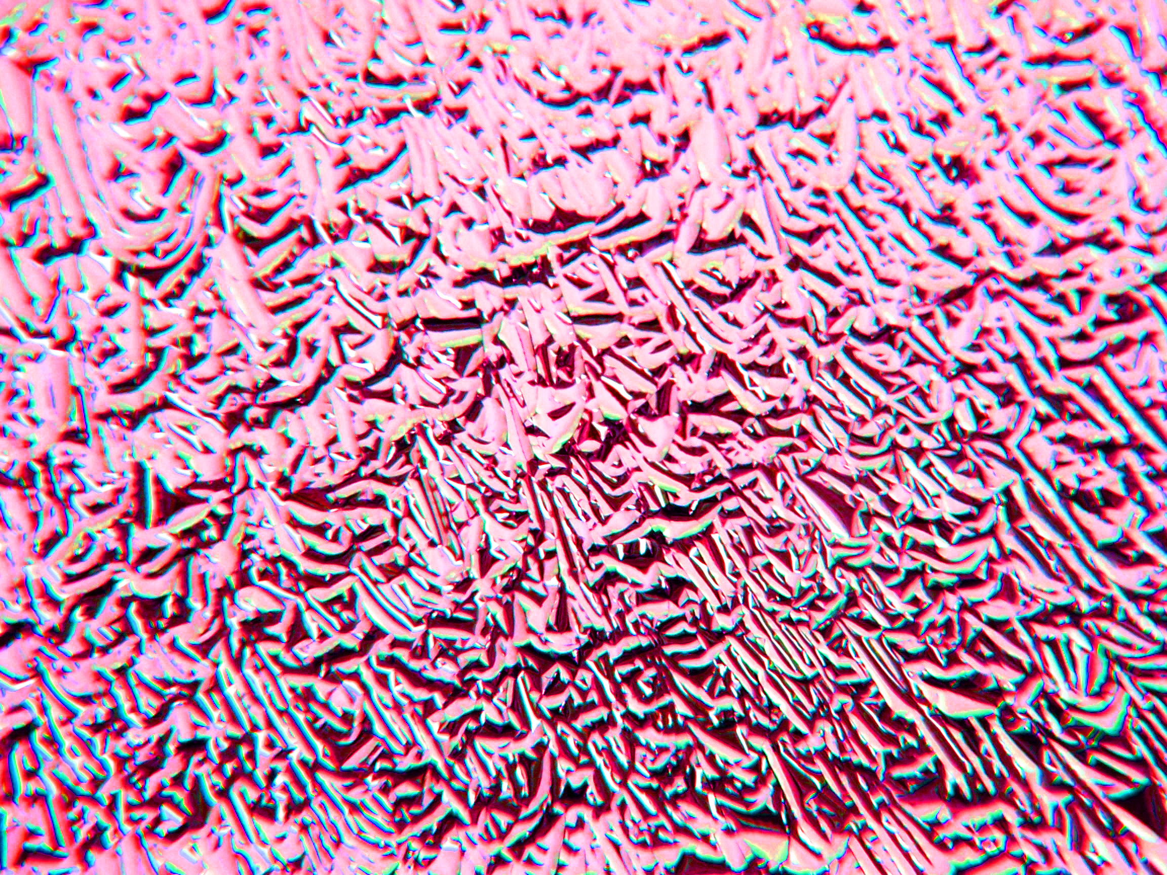 Cbs Dichroic Crinklized Green/Pink vetro dicroico tondo 19"