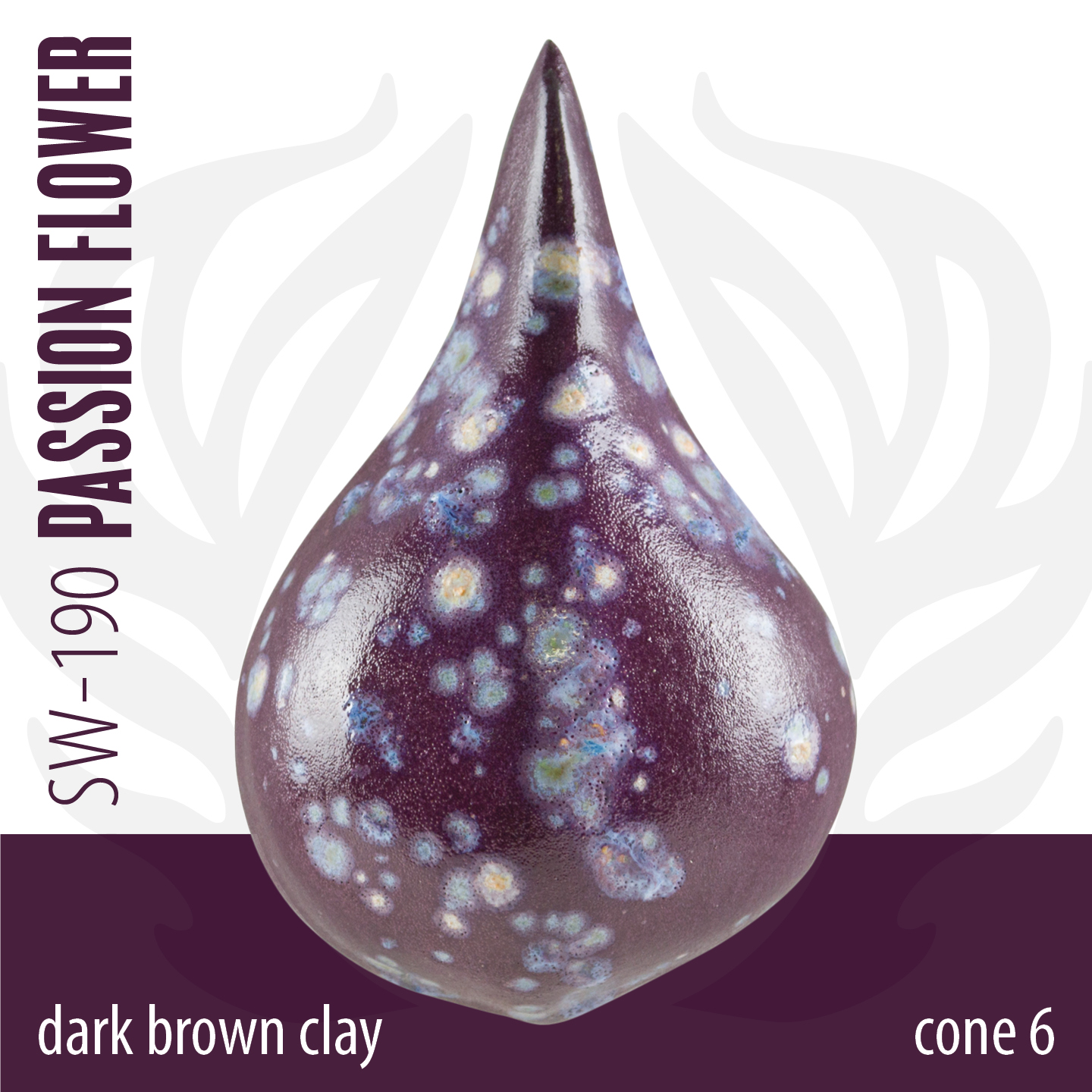 Mayco Foundations Passion Flower smalto ceramica cristalli