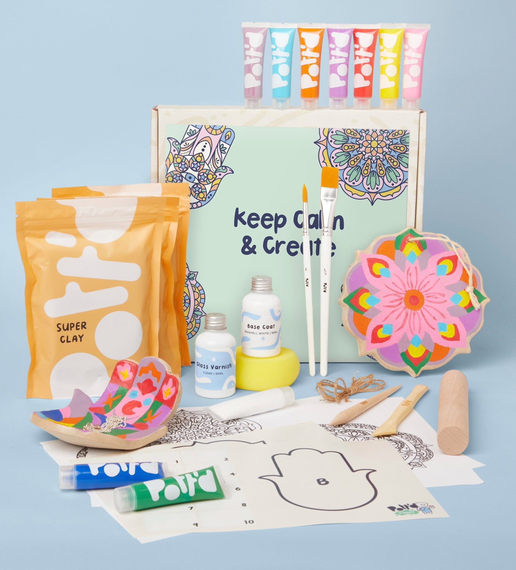 Pott'd Home Pottery Kits Art Therapy kit argilla fai da te