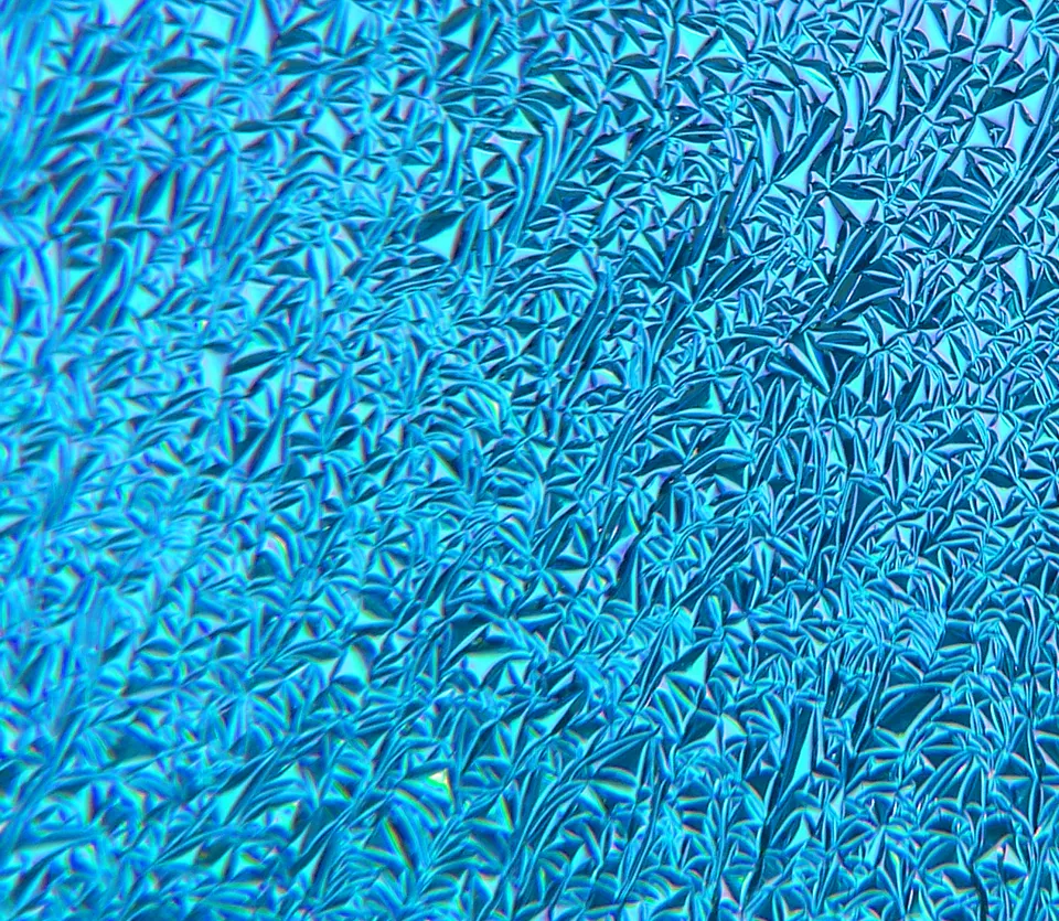Cbs Dichroic Crinklized Pink/Teal vetro dicroico tondo 19"