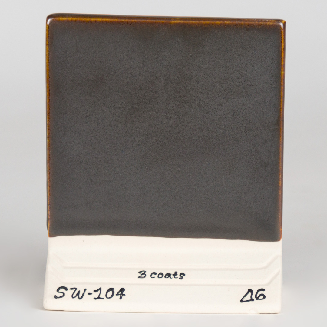 Mayco Stoneware Black Walnut smalto opaco marrone noce