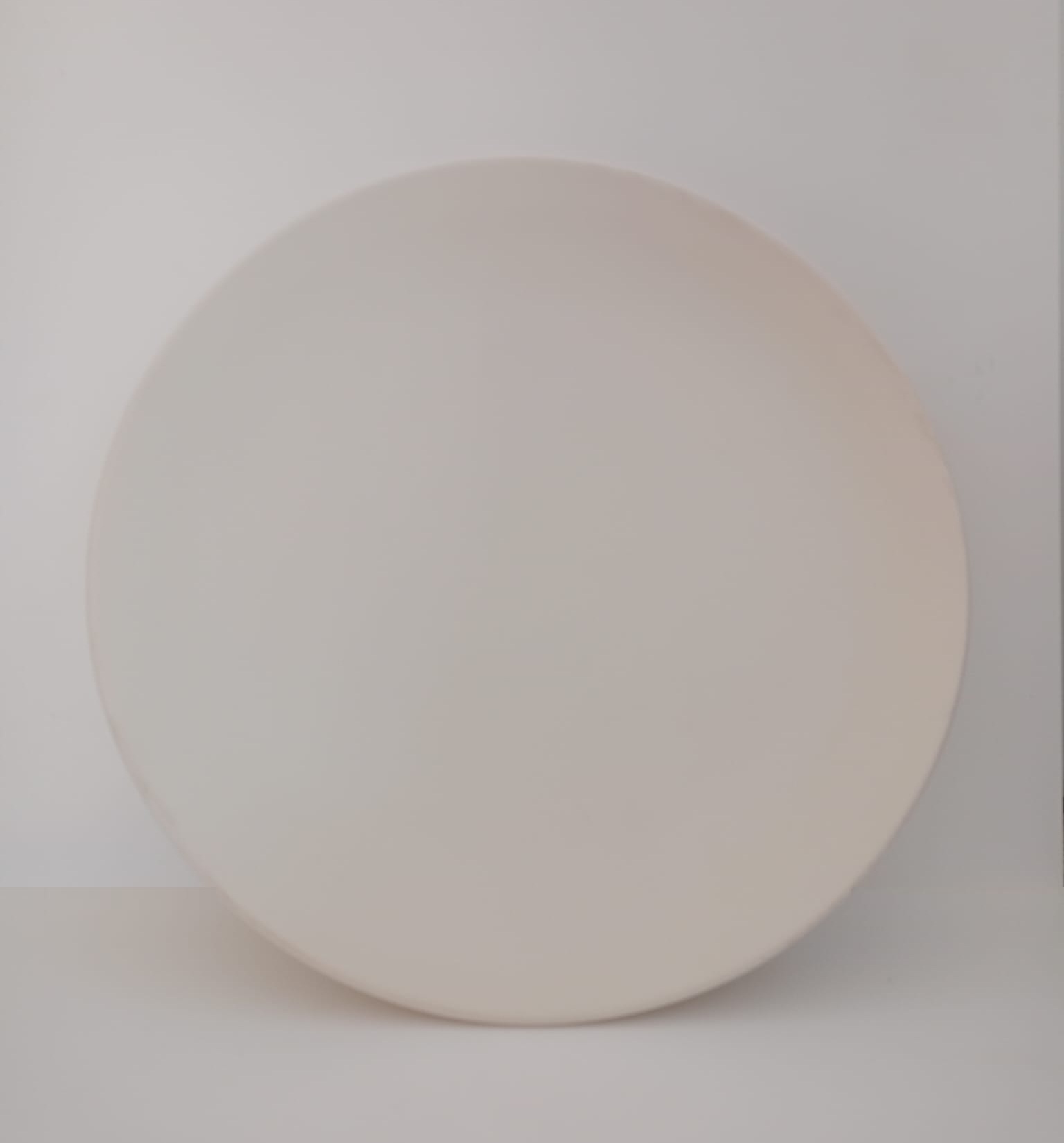 Cerama Piatto piano 25 cm biscotto ceramico da decorare