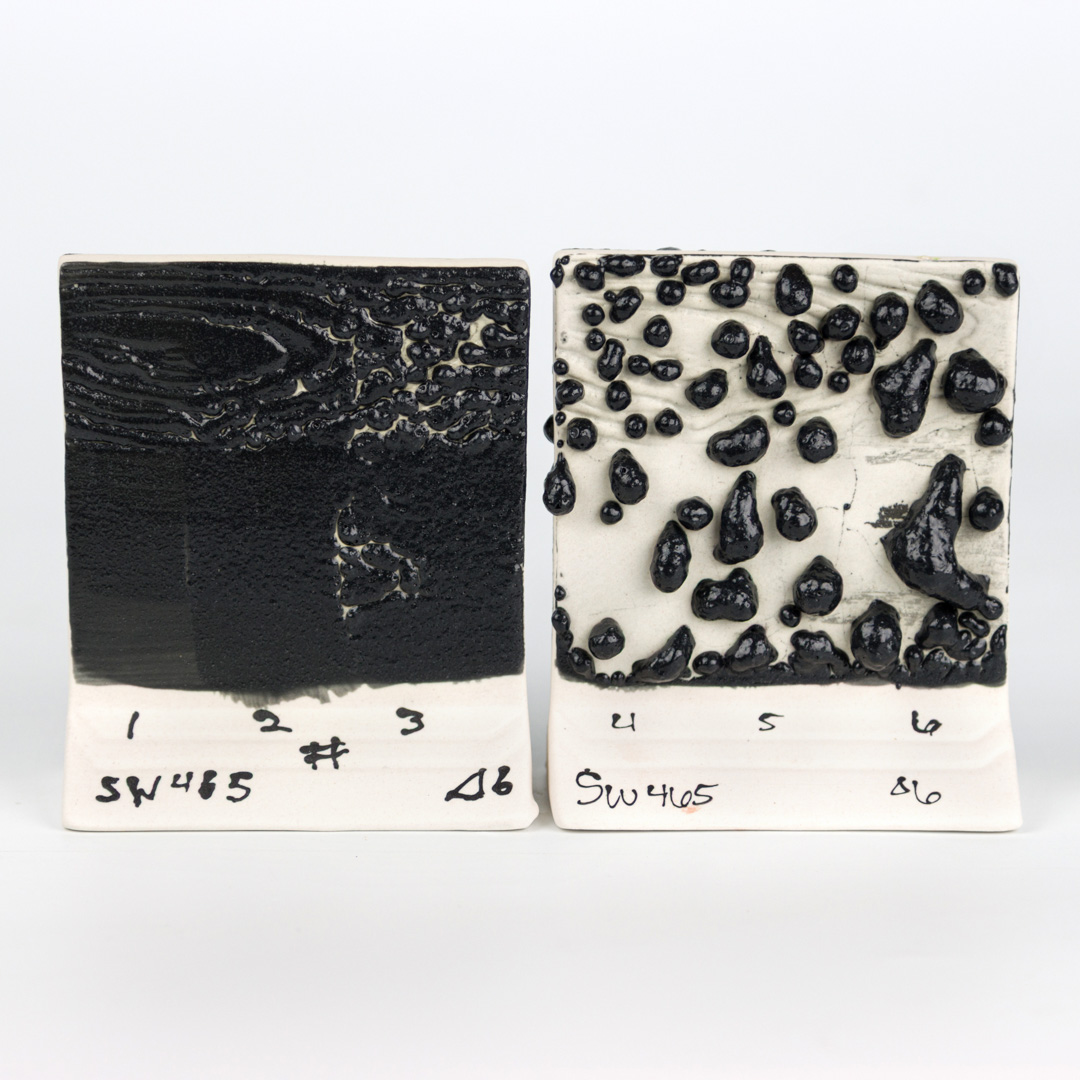 Mayco Ritual Glaze Black Moon Rocks smalto gres nero materico