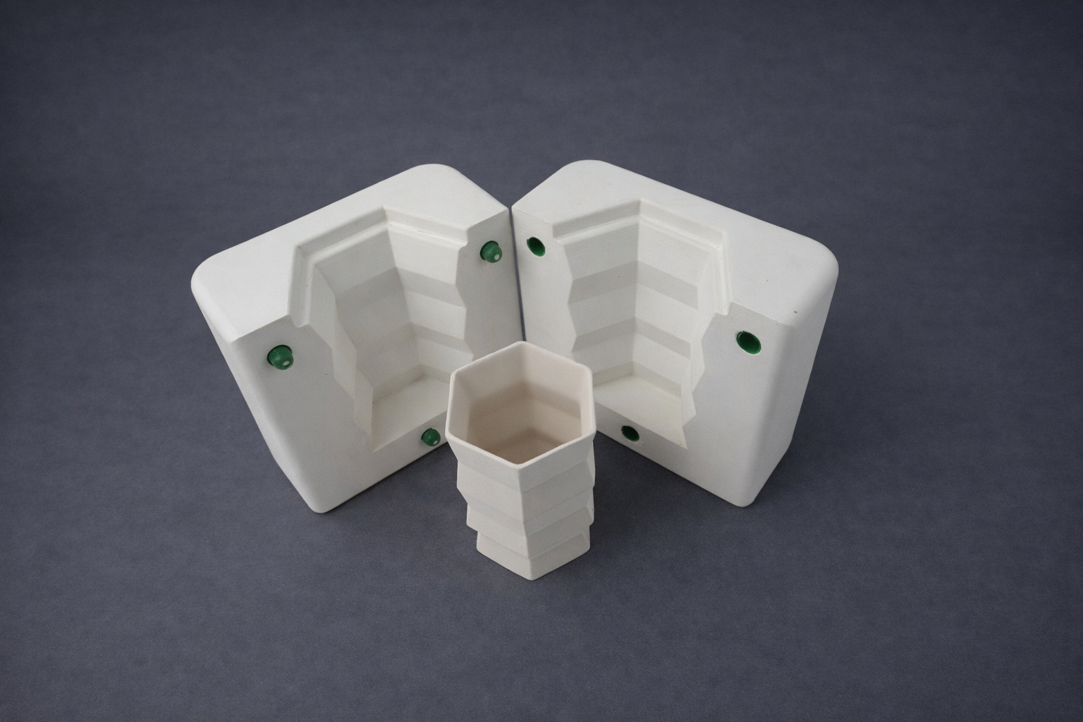 CERCO PM 217 stampo gesso tazza ladder mug 2 pezzi