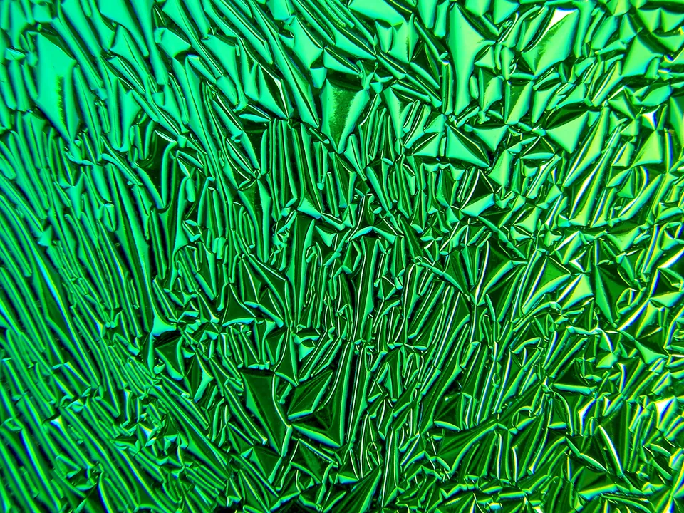 CBS Crinklized vetro dicroico Crinklized Emerald tondo 19"