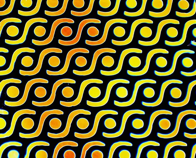 Cbs Borderline Rings vetro dicroico cyan rosso aurora