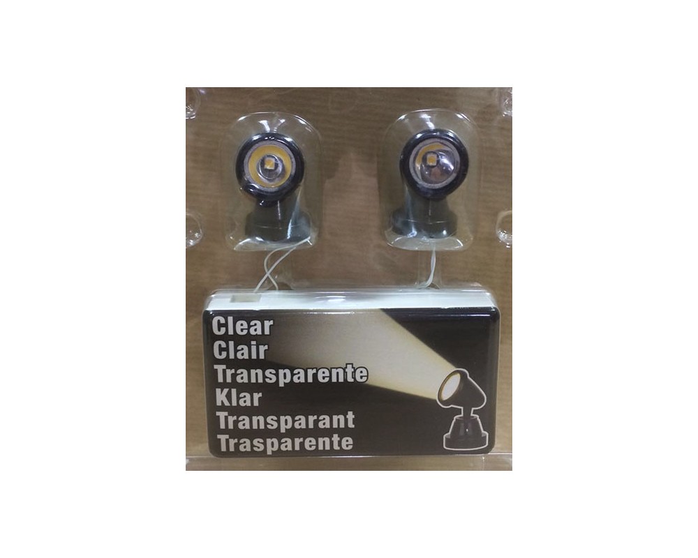 44756 Kit 2 faretti led batteria alimentatore presepe