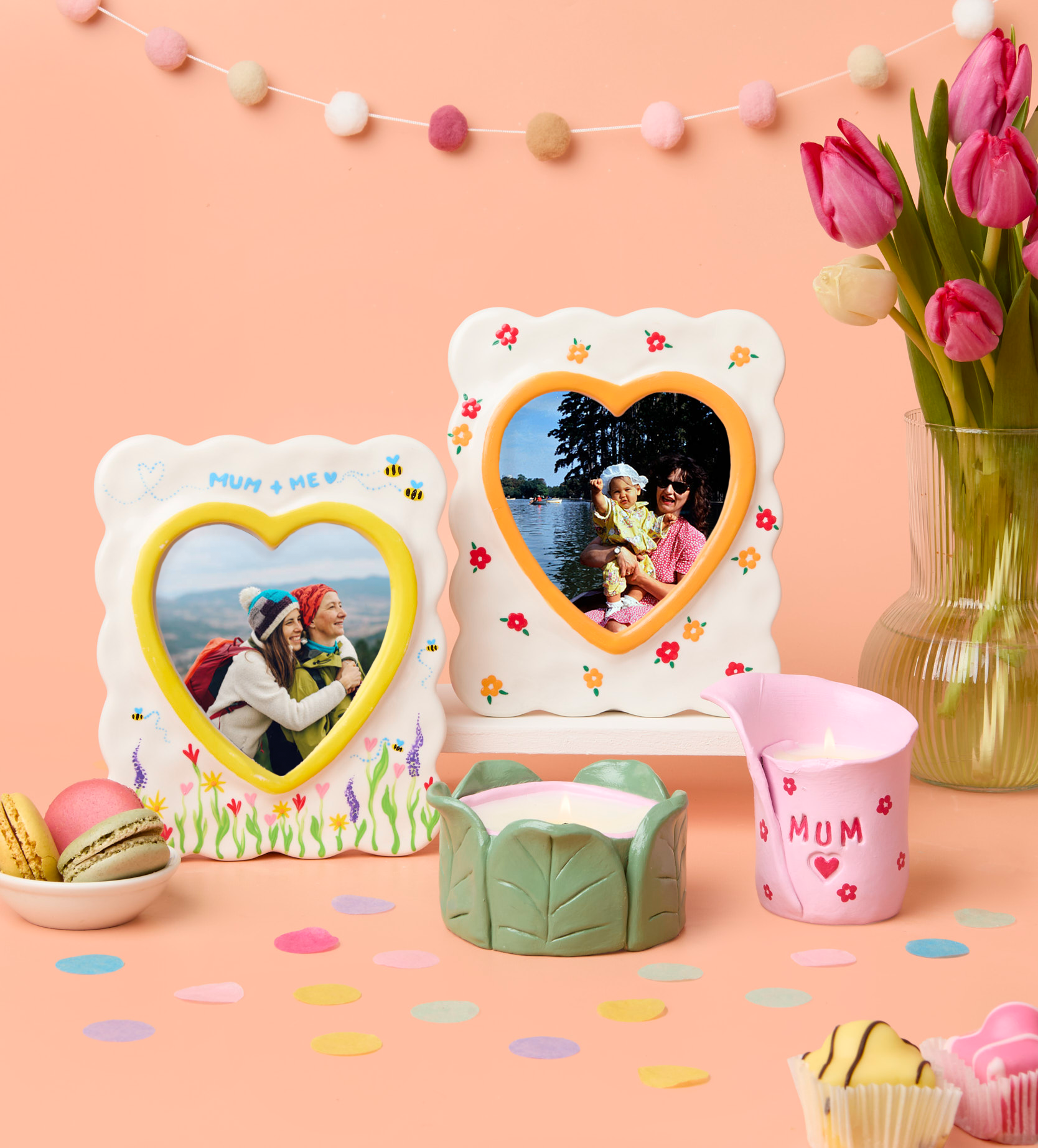 Pott'd Bundles kit candele argilla cornici da dipingere