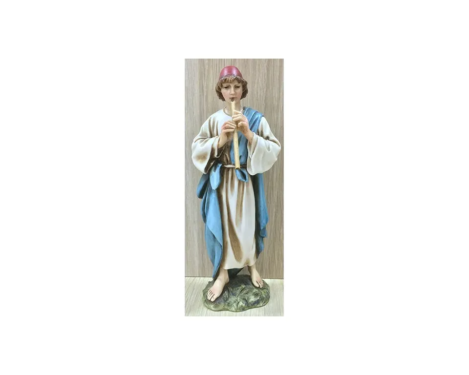 Ditta Montanini Pastori Landi 1514 statuina Pifferaio 15 cm resina