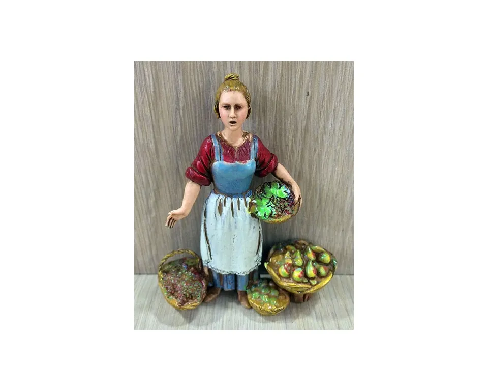 Ditta Montanini Gruppi Landi 0308-08 statuina presepe fruttivendola