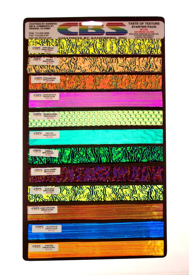 CBS Dichroic Taste of Texture Starter Pack vetro 12 pz 90 COE