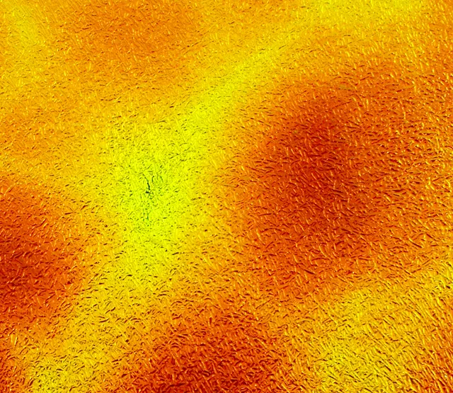 Cbs Crinklized Aurora Borealis vetro dicroico ciano rosso scuro