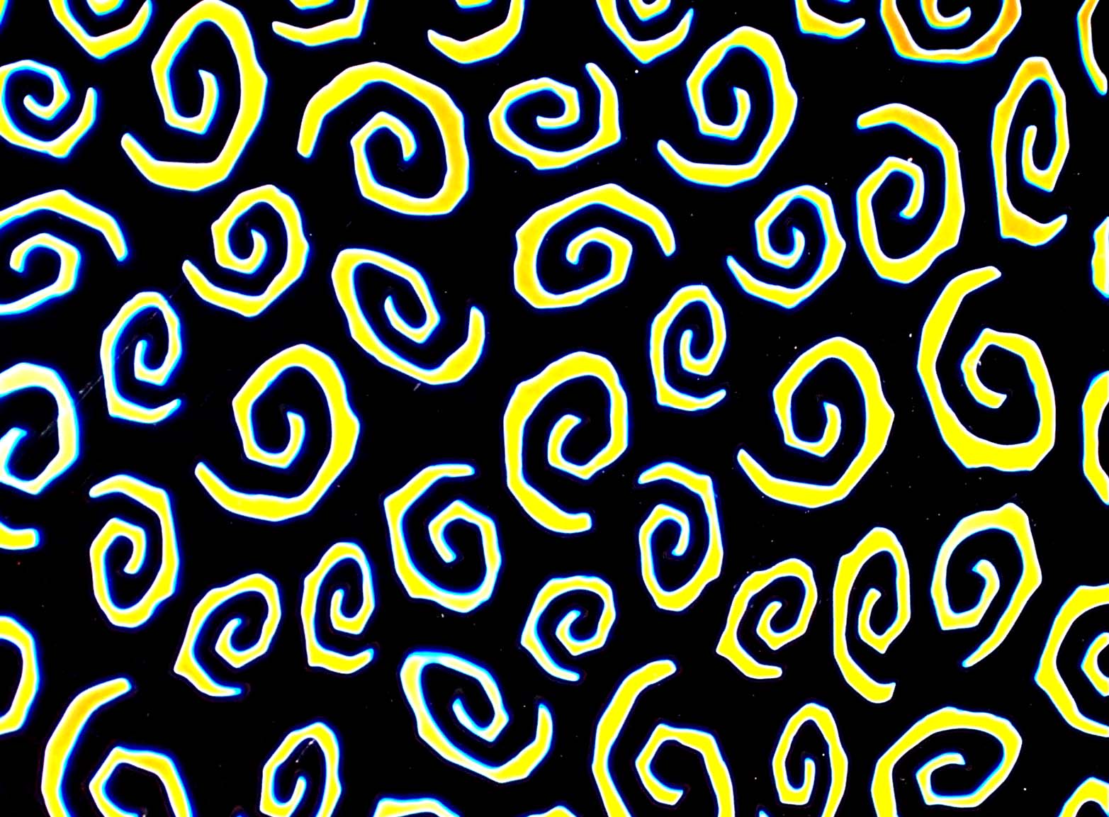 CBS Dichroic Borderline Spirals vetro dicroico ciano rosso quarto foglio