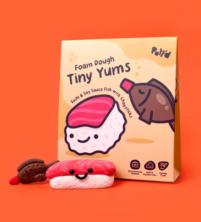 Pott'd Projects Tiny Yums Kit Ceramica Sushi Soia