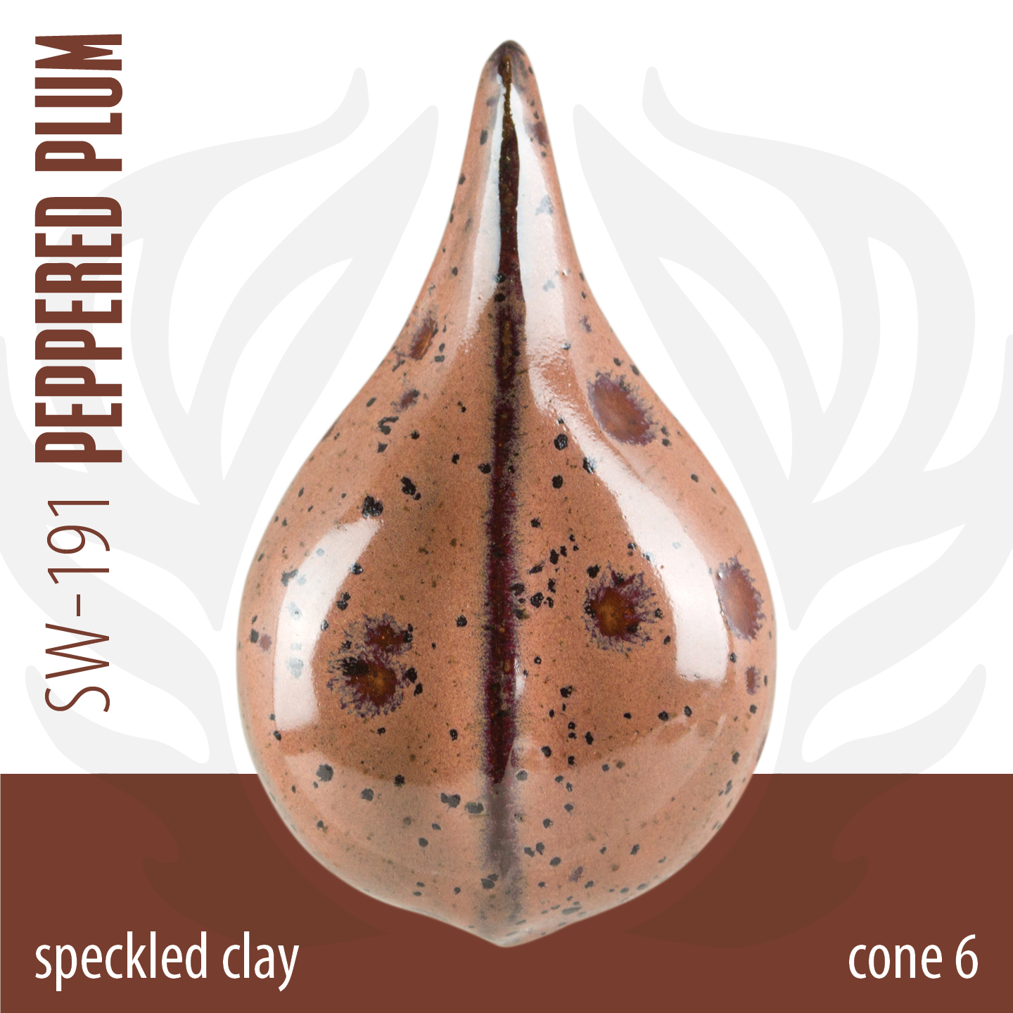 Mayco Foundations Peppered Plum smalto viola maculato